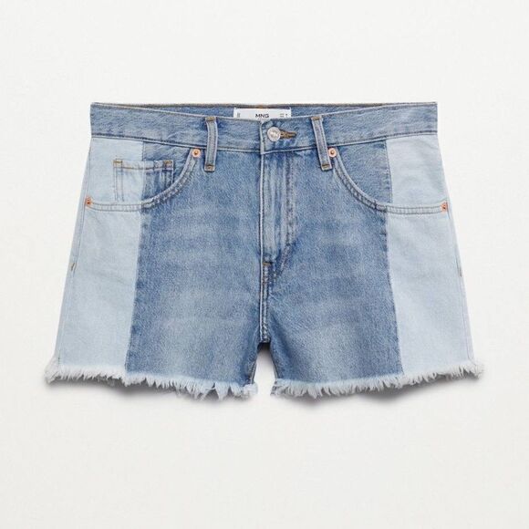 Mango Denim Shorts Contrast New - Picture 5 of 6